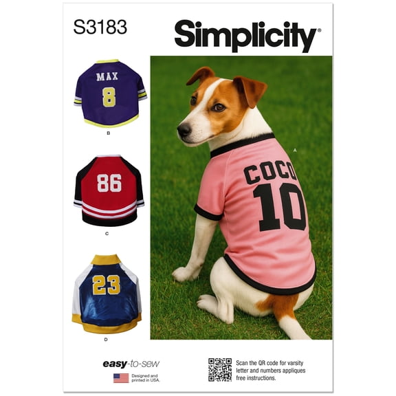 Simplicity Paper Sewing Pattern 3183 - Coats for Pets