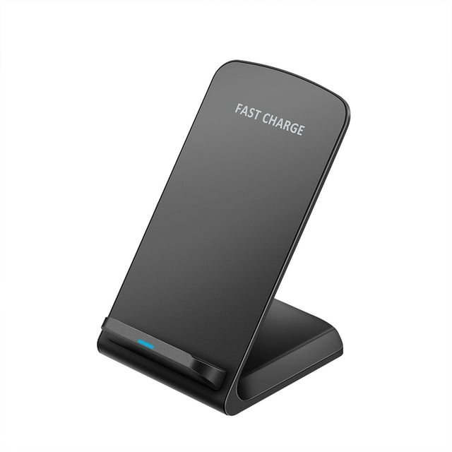 2-coil Wireless Charger Stand Qi-Enabled Devices 10W Non-slip Fast Charging Dock Intelligent Identification for iphone 8 8Plus X Samsung Galaxy S8 S7 edge S8+ Note 8 Lumia 1520 LG G10 Nexus 5 6 7