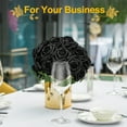 thumbnail image 5 of Keylever 50 Pcs Faux Artificial Flowers Black Real Looking Fake Foam Roses Bulk with Stems for DIY Wedding Party Bouquets Halloween Floral Arrangement Home Decors, 5 of 10