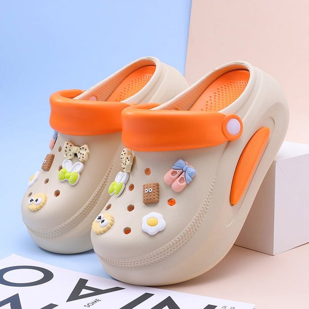 Zapatos de mujer con suela gruesa y agujeros con estampado de leopardo, sandalias de verano 2024 con suela que aumentan la altura, antideslizantes, para playa, EVA, zapatos para jardín