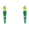 thumbnail image 1 of Adorno Halloween Felpa Muñeca Monstruo Pierna Larga Recuerdos Fiesta () Verde, 1 of 4