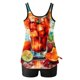 thumbnail image 3 of Traje de baño de dos piezas para mujer, trajes de baño para mujer, traje de baño de dos piezas con espalda de tirantes y estampado conservador para mujer, vestido de baño para mujer, 3 of 4