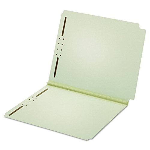 GlobeWeis Dual Tab Pressboard Folder 2 Fasteners 2" Expansion Letter Lt Green 25/Box "Product