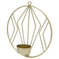 thumbnail image 2 of Candelabro circular geométrico para colgar en la pared, adornos de Metal para decoración del hogar, dorado, 2 of 5