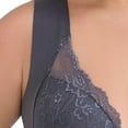 thumbnail image 4 of Front Closure Bras for Women, No Underwire Push up Lace Brassieres, Soft Deep V Wide Straps Bralette, 4 of 5