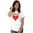 thumbnail image 4 of Chase Me Funny Valentines Day Joke Women's Plus Size Graphic Tee Brisco Brands 3X, 4 of 5