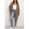 thumbnail image 3 of SURJDE Women's Long Batwing Sleeve Open Front Chunky Knit Cardigan Sweater, 3 of 7