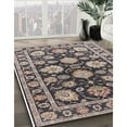 thumbnail image 2 of Ahgly Company Indoor Rectangle Mid-Century Modern Black Oriental Area Rugs, 3' x 5', 2 of 6