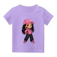 thumbnail image 7 of Spazoro Big Boys Girls Shirts Tee, Graphic T-Shirts Short Sleeve Cute Print Crew Neck Casual Summer Tops for Unisex Purple Size 12 T, 7 of 7
