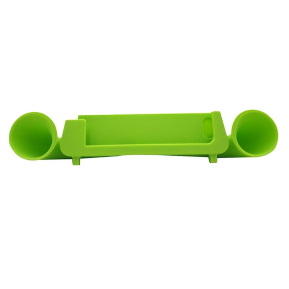 Light Green Silica Gel Flat Telephone Holder for Home Office with Bigger Size and Stable Design 4.5