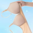 thumbnail image 5 of Arlun,Seamless Nursing Bras Wire Free Smoothing Ultra Comfort Pregnant Women Bra Mesh V Breathable No Underwire Bralettes Full Coverage Soft Push up Bra Beige 38, 5 of 6