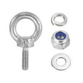 thumbnail image 5 of Uxcell M3 x 9mm Lifting Shoulder Eye Bolt 304 Stainless Steel Lifting Ring Threaded Eyebolt with Nuts and Washers 5Pcs, 5 of 5