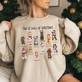 thumbnail image 5 of Supper Cute Dog Christmas Shirt, Retro 12 Dogs of Christmas Sweatshirt, 5 of 5