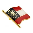 thumbnail image 2 of PinMart Georgia US State Flag GA Enamel Adult Button Pin, 2 of 3