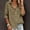 Coffee, variant on Casual Womens Shirts Cotton Linen Button up Fall Long Sleeve Blouses Ladies Travel Loose Solid Collared Tops Brown S