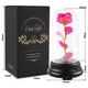 thumbnail image 4 of Rosa de cúpula con luces LED, regalo de rosa de cristal eterna, rosa encantada para siempre, regalo de cumpleaños para aniversario, día de San Valentín, día de la madre, boda, pequeño, 4 of 5
