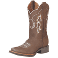 thumbnail image 3 of Men's Nubuck Leather Embroidered Design Rodeo Western Cowboy Boots 'El General' 51116, 3 of 5