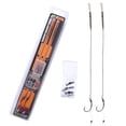 thumbnail image 1 of 2pcs/set Carp Fishing Tools Set Fish Group Hook Rolling Connector Leather Tube, 1 of 9