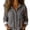 Grey, variant on Collared Shirts for Women with Buttons Denim Patchwork Pullover Printed Topss Casual Jean Tops Blouses