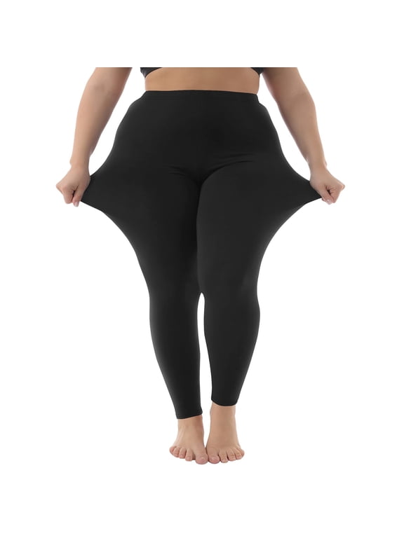 Stretch Is Comfort Women's Cotton/Spandex Plus Size Leggings