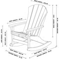 thumbnail image 2 of Sunrise Adirondack Rocker - Lime, 2 of 3