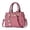 Pink, variant on Casual Leather Messenger Bag for Women – Medium/Large Capacity Crossbody Shoulder Tote with Stylish Pendant, Satchel & Sling Handbag
