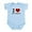Sky Blue, variant on CafePress - I Love Brooklyn Infant Bodysuit - Baby Light Bodysuit, Size Newborn - 24 Months