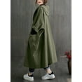 thumbnail image 2 of Spring and Autumn New Fashionable Large Pocket Long Women's Coat Literary Style Loose Casual Hooded Windbreaker, 2 of 5