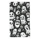 thumbnail image 1 of Fotbe Black White Spooky Ghosts Toalla Premium con Patrón, Toalla de Microfibra de Secado Rápido, Ligera y Altamente Absorbente (27.5x16in), Ideal para Uso Diario, 1 of 6