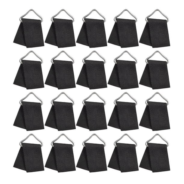 20 Juegos de TrampolíN con Hebilla de Resorte, Anillos Triangulares, Hebilla de TrampolíN, Hebilla Triangular, Anillo en Forma de V, Accesorios para TrampolíN