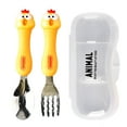 thumbnail image 1 of Toddler Utensils Kids Spoon and Fork Set ,Stainless Steel Silverware, 1 of 5