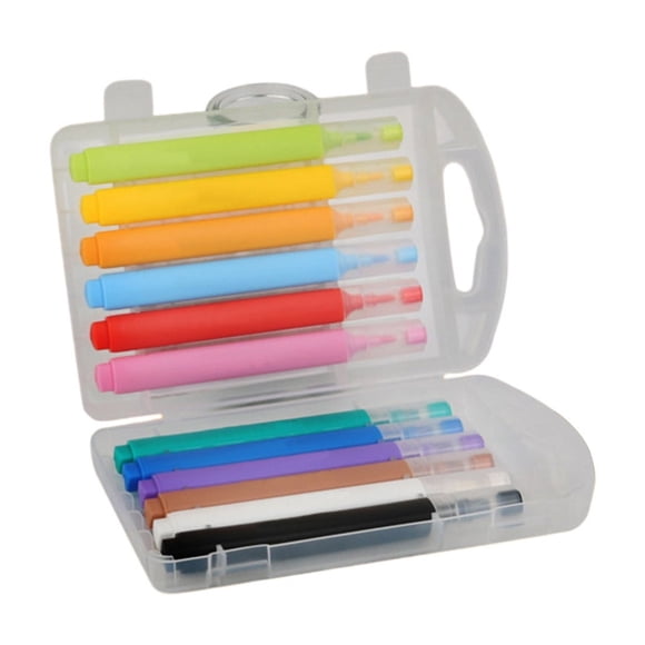 SLYNSHome 12Pcs Acrylic Paint Markers for Rock,Fabric,Wood,Glass,Craft Decoration,One-Tip Paint Pens Stocking Stuffers Christmas Gift Idea,Painting Supplies