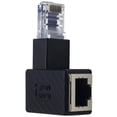 thumbnail image 1 of Adaptateur Ethernet Droit, Connecteur d'Extension RJ45 Mâle vers Femelle pour Réseau pour Ordinateurs, Portables, Routeurs, 1 of 9