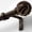 Brown-18"-60"|1 Pack, variant on Black Curtain Rods For Windows 28 To 48 Inch 7/8" Adjustable Heavy Duty Decorative Drapery With Round Netted Texture Finials (pack Of 1 18 60 Inch)