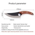 thumbnail image 4 of Cuchillo de chef japonés, cuchillo de cocina, hacha, cuchillo universal, hacha de acero inoxidable, 4 of 5