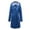 Blue, variant on EGNMCR Womens Plaid Shacket Jacket, Long Sleeve Button Down Fleece Hooded Jackets, Warm Coat Women’s Solid Rain Jacket Outdoor Jackets Hooded Raincoat Windproof Women Coat