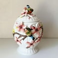 thumbnail image 3 of Ceramic Food Storage Containers with Lids, 3D Hand-painted Magnolia Flower and Bird for Home Kitchen Countertop Decorative Collection Jars, 3 of 5