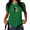 1-Green, variant on Women's Pastel Gradient Moon Graphic Tee - Colorful Rainbow Celestial Art Print, Cute Summer Casual Short Sleeve Round Neck Top for Dreamers