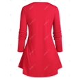 thumbnail image 2 of Camiseta de Talla Cruzada con Anillo de Talla Grande Rosegal  Mangas largas de talla grande, 2 of 5