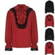 thumbnail image 1 of Conjuntos de otoño para mujer,Blusa renacentista con volantes, manga larga y cuello en V, poliéster, ropa informal para mujer, para uso doméstico y diario, sopatenor, 1 of 7