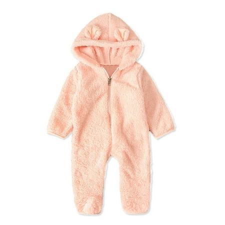 

Gubotare Baby Rompers Baby Girls Romper Jumpsuit 100% Organic Cotton One-Piece Coverall Pink 6-12 Months