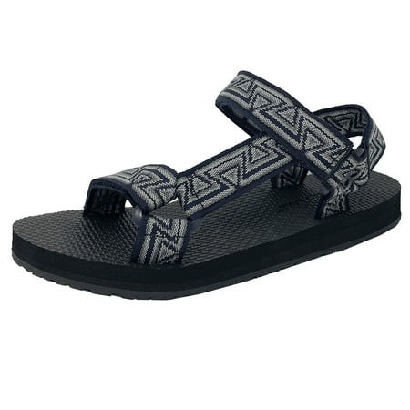 

SNJ Women s Open Toe Slide Flat EVA Foam Hook and Loop Sandal