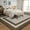 Brown, variant on 5'x7' Abstract Area Rugs Washable Modern Rugs for Living Room Non-Slip Low-Pile Soft Rug Minimalist Bordered Floor Carpet for Bedroom Dining Room