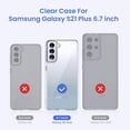 thumbnail image 3 of Entronix Funda Transparente para Galaxy S21 Plus, Fina y Transparente, a Prueba de Golpes y Protección contra Arañazos., 3 of 5