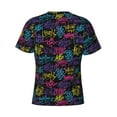 thumbnail image 6 of Vsdgher Graffiti Art Print Men's Dry Fit Mesh Athletic Shirts Moisture Wicking Tennis T-Shirt Tops, 6 of 9