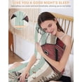thumbnail image 5 of Windmill Farmhouse Satin Pillowcase for Hair and Skin with Zipper, Soft Breathable Cooling Silk Pillow Cases, Vintage Teal Brown Wooden Butterfly Body Pillow Covers Bed Pillows 20"x54", 5 of 6
