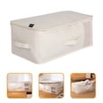 thumbnail image 1 of Hytrove Bolsa Organizadora Beige Para Con Cremallera Resistente Para Guardar Cobijas Y Ropa, 1 of 8