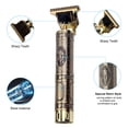 thumbnail image 2 of Professional & Home Use USB Rechargeable Metal Hair Trimmer with Retro Design, Waterproof Electric Clipper Kit Including 4 Positioning Combs (1.5mm-4mm), Powerful 5W Motor, 3H Runtime, Ideal for, 2 of 3