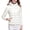 White, variant on Lovskoo 2024 Womens Winter Coats Quilted Jacket Long Sleeve Hooded Zip Up Lightweight Coat with Pockets Cotton Padded Outerwear Purple