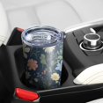 thumbnail image 5 of 20 Oz Pioneer Flower Coffee Tumbler Double Wall Insulated Stainless Steel Water Bottle | Metal Reusable Thermoses Flask with Cup Cap | Leak & Sweat Proof with Anti-Dust Lid, 5 of 7